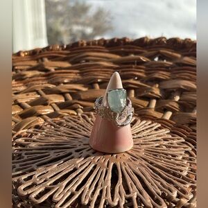 German Kabriski Tella Aquamarine Rough Ring